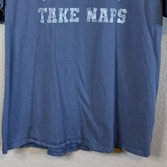 OFFLINE By Aerie Unstoppable Oversized T-Shirt Blue Run Laps Take Naps Size LG - Picture 5 of 13